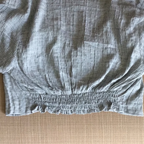 Zara Marled Ruffle Crop Top - Picture 4 of 5